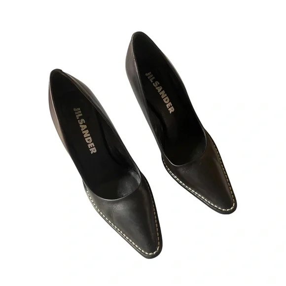 Nikky Leather Square-Toe Loafers 2000s jil sander leather loafer 6 1/2